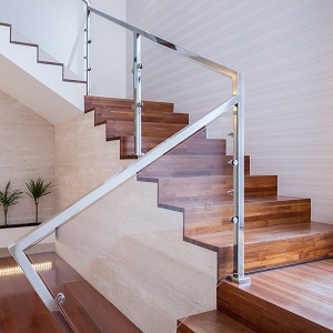 Eine Moderne Treppe mit Winkeln